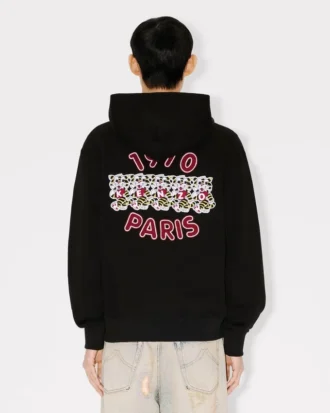 Felpa con cappuccio ricamata “Kenzo Wild Tiger” in cotone