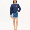 Felpa in cotone con ricamo “Kenzo Paris Emblem” Felpa in cotone con ricamo “Kenzo Paris Emblem”