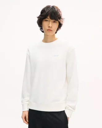 Felpa in cotone con ricamo ‘Kenzo Signature’