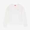 Felpa in cotone con ricamo ‘Kenzo Signature’ Felpa in cotone con ricamo ‘Kenzo Signature’