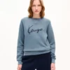 Felpa in cotone con ricamo ‘Kenzo Signature’ Felpa in cotone con ricamo ‘Kenzo Signature’