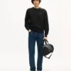 Felpa in cotone con ricamo ‘Kenzo Signature’