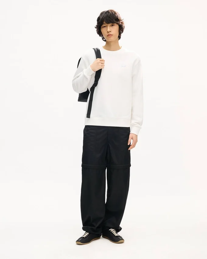 Felpa in cotone con ricamo ‘Kenzo Signature’ Felpa in cotone con ricamo ‘Kenzo Signature’