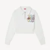 Felpa polo corta ricamata ‘Kenzo Cartoon’ in cotone Felpa polo corta ricamata ‘Kenzo Cartoon’ in cotone