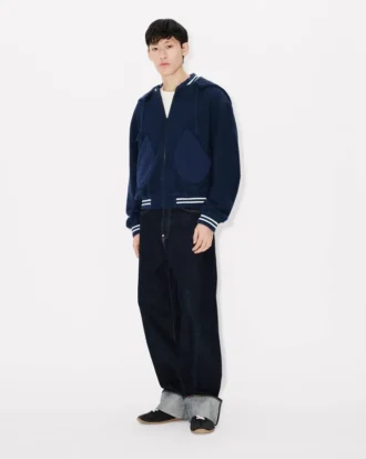 Giacca Afterhood ricamata con stemmi Kenzo in cotone