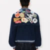 Giacca Afterhood ricamata con stemmi Kenzo in cotone Giacca Afterhood ricamata con stemmi Kenzo in cotone