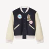 Giacca blouson oversize “Kenzo Badges” in lana Giacca blouson oversize “Kenzo Badges” in lana