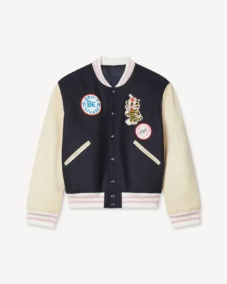 Giacca blouson oversize “Kenzo Badges” in lana