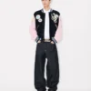 Giacca college ricamata con “Kenzo Badges” in lana Giacca college ricamata con “Kenzo Badges” in lana