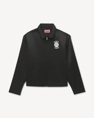 Giacca da allenatore con zip “Kenzo Paris Emblem” in nylon rivestito