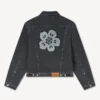 Giacca da camionista con ricamo “Boke Flower” in denim giapponese Giacca da camionista con ricamo “Boke Flower” in denim giapponese