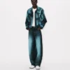 Giacca da camionista oversize ‘Kenzo Boke Heart’ in denim giapponese Giacca da camionista oversize ‘Kenzo Boke Heart’ in denim giapponese