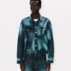 Giacca da camionista oversize ‘Kenzo Boke Heart’ in denim giapponese Giacca da camionista oversize ‘Kenzo Boke Heart’ in denim giapponese