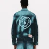 Giacca da camionista oversize ‘Kenzo Boke Heart’ in denim giapponese Giacca da camionista oversize ‘Kenzo Boke Heart’ in denim giapponese