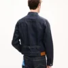 Giacca da camionista slim a pieghe “Kenzo Tulip” in denim giapponese Giacca da camionista slim a pieghe “Kenzo Tulip” in denim giapponese