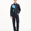 Giacca da camionista slim a pieghe “Kenzo Tulip” in denim giapponese Giacca da camionista slim a pieghe “Kenzo Tulip” in denim giapponese
