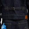 Giacca da camionista slim a pieghe “Kenzo Tulip” in denim giapponese Giacca da camionista slim a pieghe “Kenzo Tulip” in denim giapponese