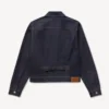 Giacca da camionista slim a pieghe “Kenzo Tulip” in denim giapponese Giacca da camionista slim a pieghe “Kenzo Tulip” in denim giapponese