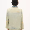Giacca da lavoro con scollo a scialle in denim giapponese Giacca da lavoro con scollo a scialle in denim giapponese