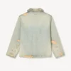 Giacca da lavoro con scollo a scialle in denim giapponese Giacca da lavoro con scollo a scialle in denim giapponese