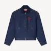 Giacca da lavoro imbottita in denim giapponese