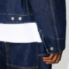 Giacca da lavoro imbottita in denim giapponese