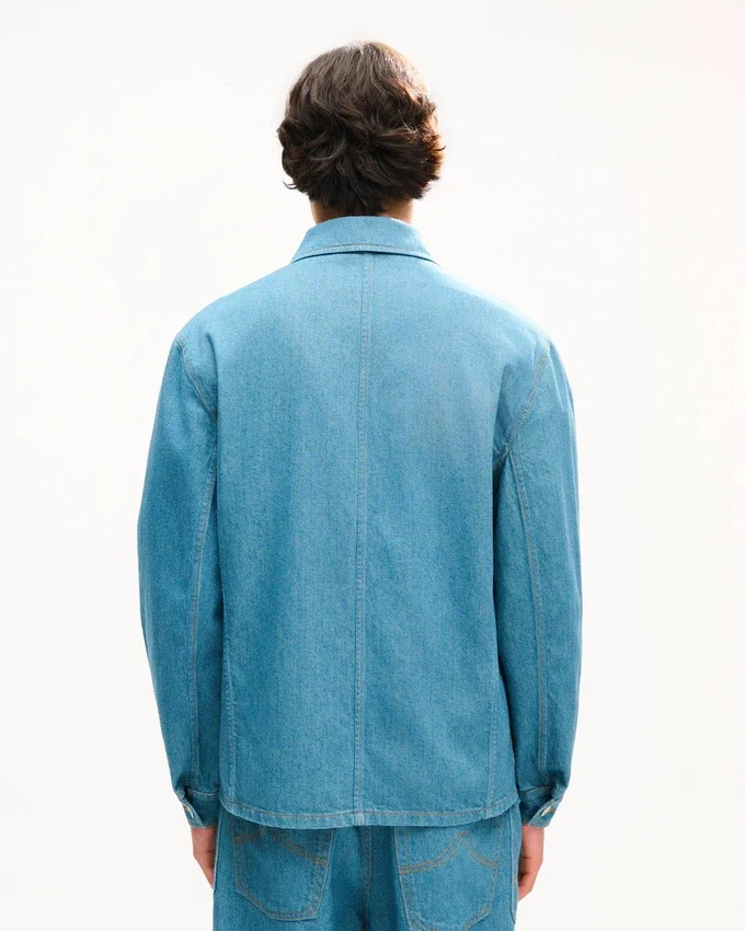 Giacca da lavoro “Kenzo Signature” in denim giapponese Giacca da lavoro “Kenzo Signature” in denim giapponese