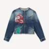 Giacca da lavoro “Kenzo Tulip” in denim giapponese Giacca da lavoro “Kenzo Tulip” in denim giapponese