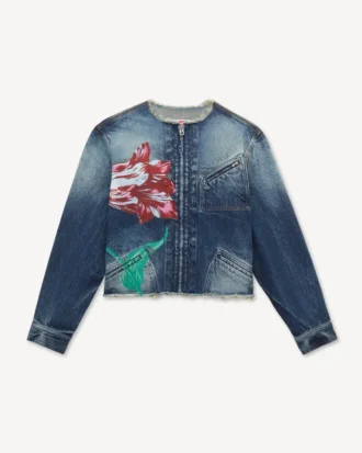Giacca da lavoro “Kenzo Tulip” in denim giapponese Giacca da lavoro “Kenzo Tulip” in denim giapponese