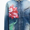 Giacca da lavoro “Kenzo Tulip” in denim giapponese Giacca da lavoro “Kenzo Tulip” in denim giapponese