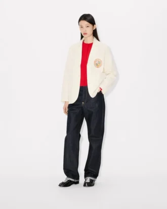 Giacca da lavoro leggera in cotone “Kenzo Badges”