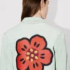 Giacca da lavoro ricamata “Boke Flower” in denim giapponese Giacca da lavoro ricamata “Boke Flower” in denim giapponese