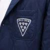 Giacca da lavoro trapuntata “Kenzo Badges” in cupro Giacca da lavoro trapuntata “Kenzo Badges” in cupro