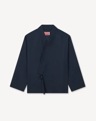 Giacca kimono in lana vergine