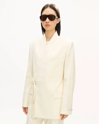 Giacca kimono in lana vergine