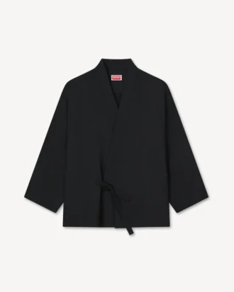 Giacca kimono in lana vergine