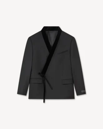 Giacca kimono in lana vergine