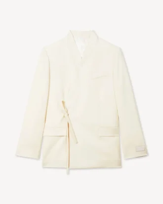 Giacca kimono in lana vergine