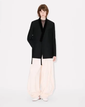 Giacca kimono in lana vergine