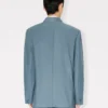 Giacca kimono sartoriale doppiopetto in lana vergine Giacca kimono sartoriale doppiopetto in lana vergine
