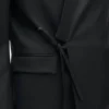 Giacca kimono sartoriale doppiopetto in lana vergine Giacca kimono sartoriale doppiopetto in lana vergine