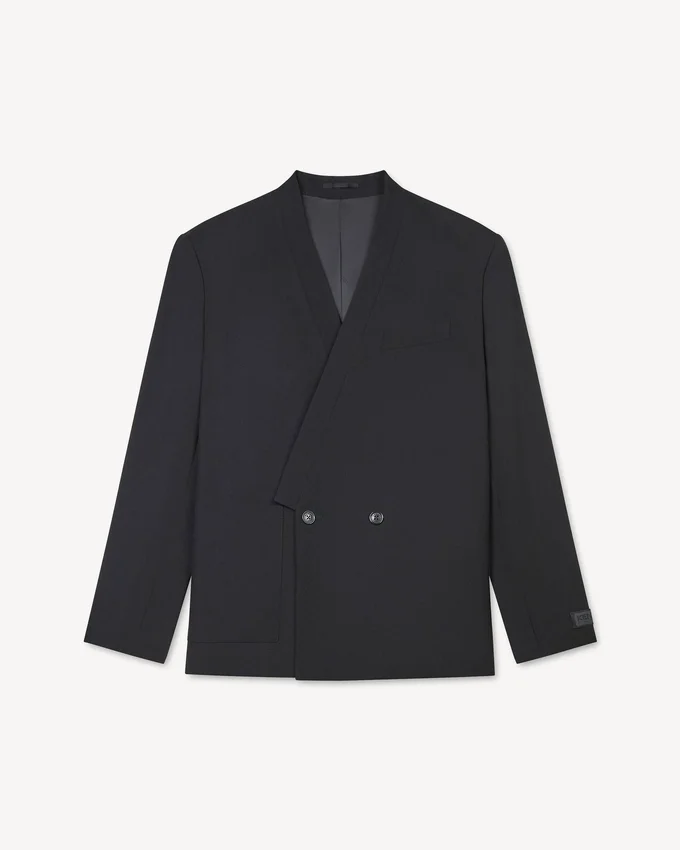Giacca kimono sartoriale in lana vergine Giacca kimono sartoriale in lana vergine