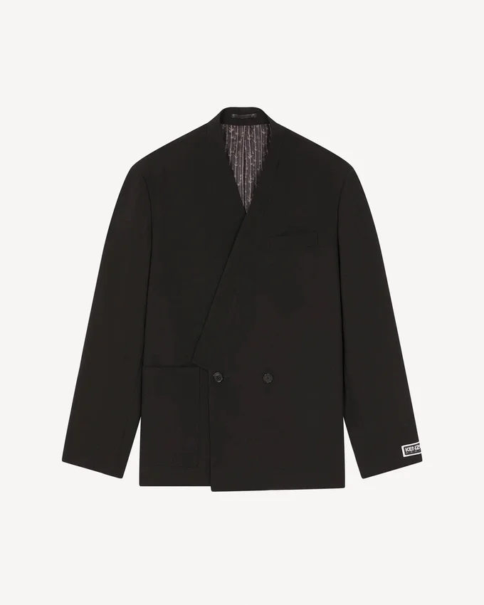 Giacca kimono sartoriale in lana vergine Giacca kimono sartoriale in lana vergine