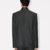 Giacca kimono sartoriale monopetto in lana vergine Giacca kimono sartoriale monopetto in lana vergine