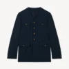 Giacca militare senza colletto Giacca militare senza colletto