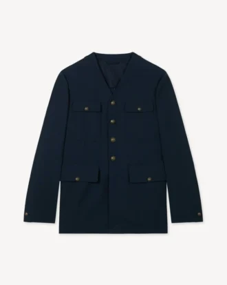 Giacca militare senza colletto