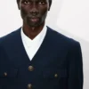 Giacca militare senza colletto Giacca militare senza colletto