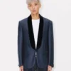 Giacca sartoriale con revers a scialle in lana vergine Slik Giacca sartoriale con revers a scialle in lana vergine Slik