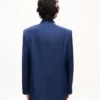 Giacca sartoriale monopetto stile kimono in lana vergine Giacca sartoriale monopetto stile kimono in lana vergine
