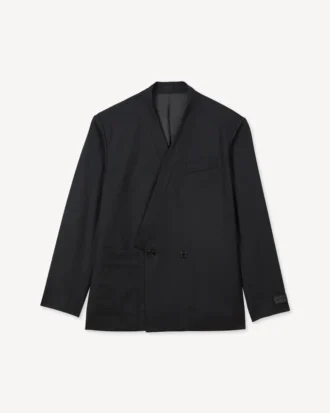Giacca sartoriale stile kimono “Kenzo Weave” in jacquard di lana